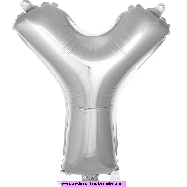 Y Gümüş Folyo Balon 